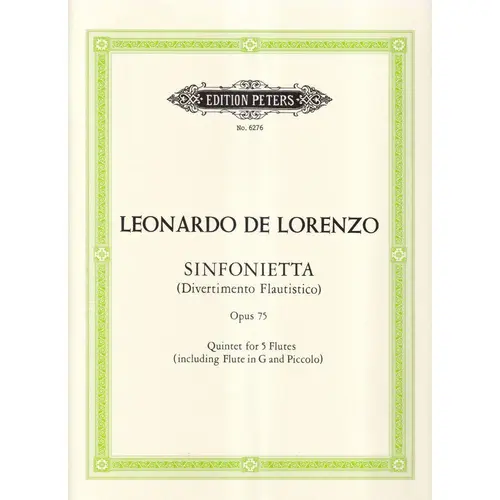Sinfonietta (Divertimento Flautistico) Op.75