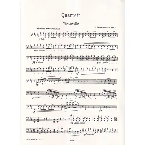 String Quartet Op.11 D Major - Partes