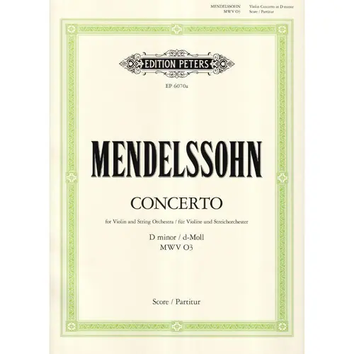 Violin Concerto in D Minor - Full Score