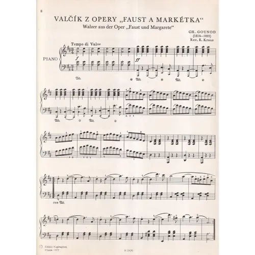 Valsa Da Opera Fausto E Margarete
