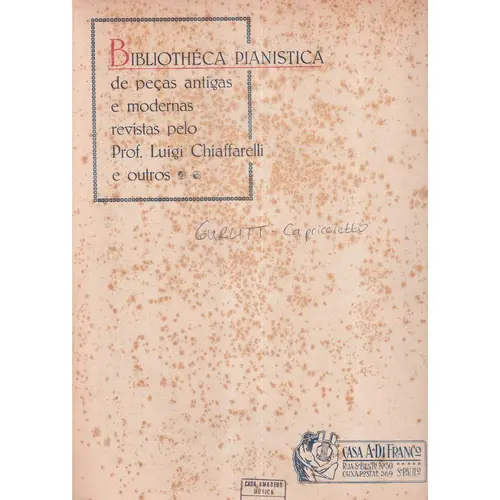Capriccietto - Op.185 N.2  (Edição Antiga)