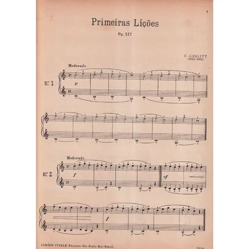 Primeiras Licoes - Op.117  (Edição Antiga)
