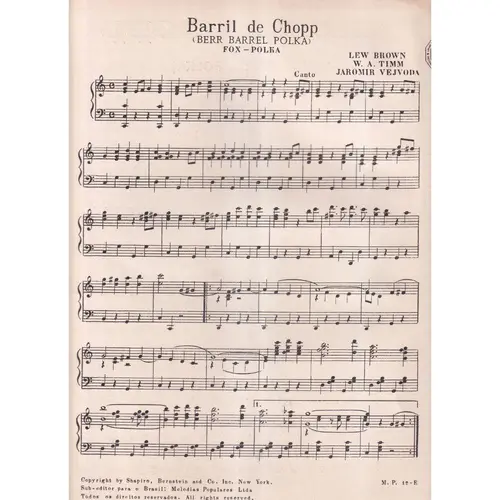 Barril de Chopp (BERR BARREL POLKA)