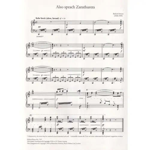Also Sprach Zarathustra - Einleitendes Thema