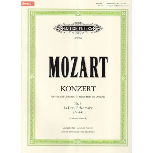 Konzert N.3 Es Dur - Horn - Kv 447