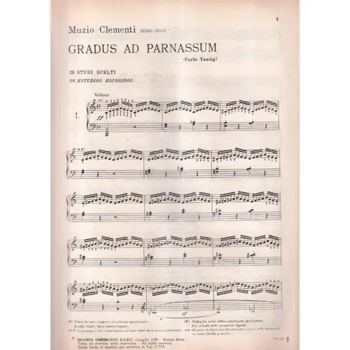 Gradus ad Parnassum para piano (Tausig)