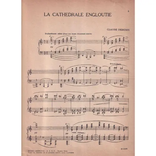 La Cathedrale Engloutie para piano