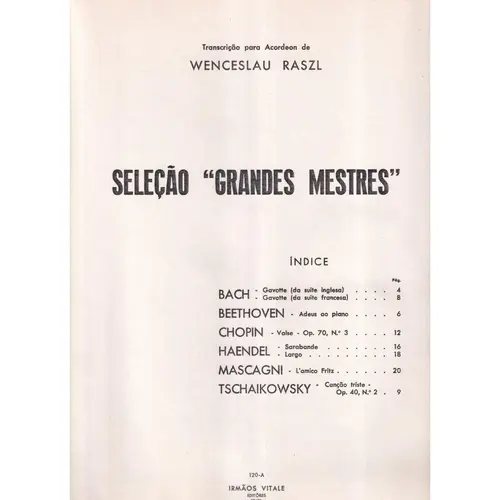 Seleção Grandes Mestres para acordeon