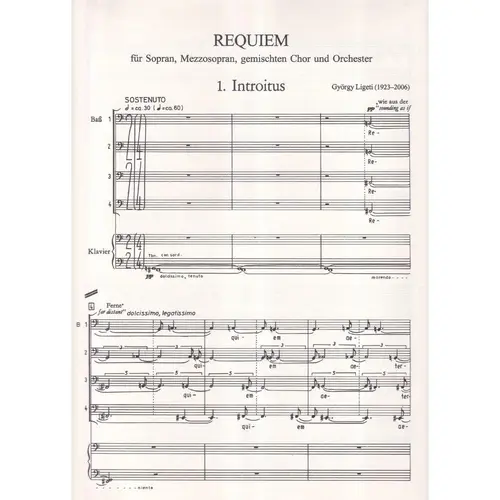 Requiem (vocal score) Revised Version