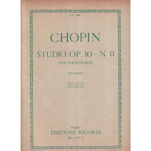 Studio Op. 10 -N.11
