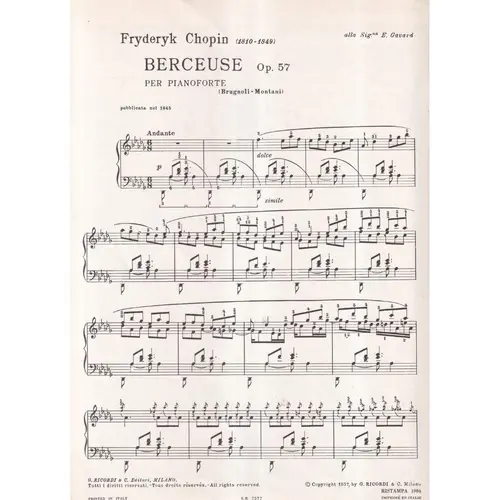 Berceuse - Op. 57