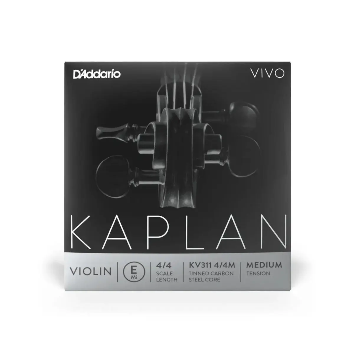Corda avulsa Mi para violino 4/4 Kaplan Vivo KV311 Daddario