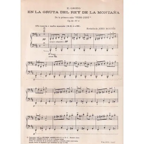 En La Gruta Del Rey De La Montana - Op. 46 N.4