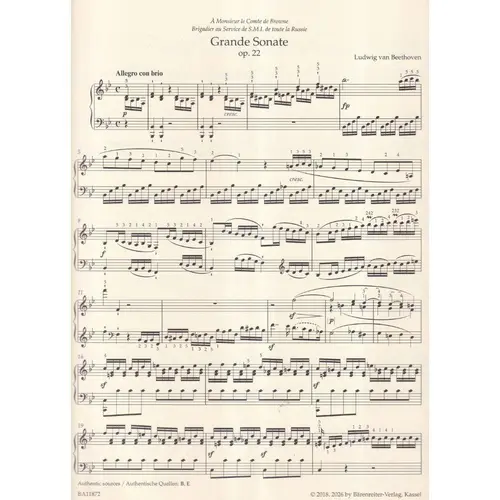 Complete Sonatas for Pianoforte Vol.2 - With fingering