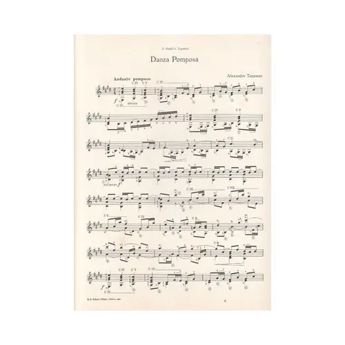 Danza Pomposa pour guitare