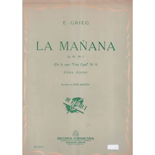 La Manana  - Op.46 N.1  (Edição Antiga)