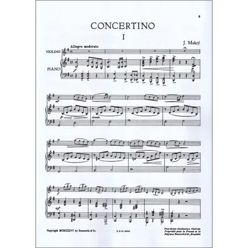 Concertino In G Major para Violino