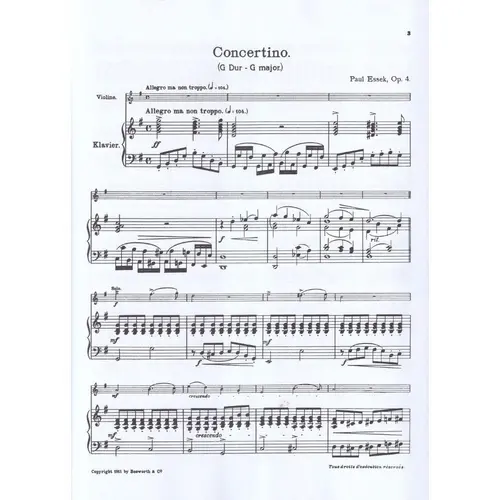 Concertino in G major - Op.4