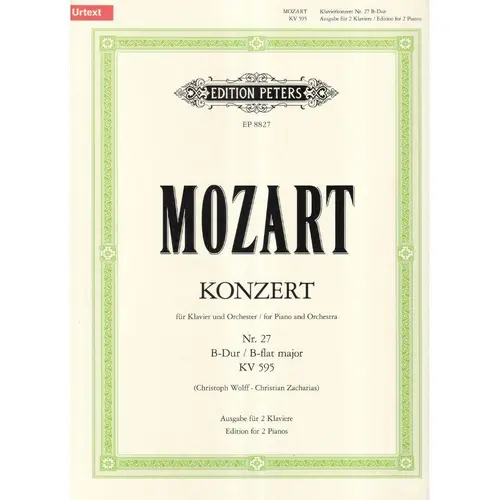 Konzert B Dur Kv 595 N.27 Klavier Und Orchester