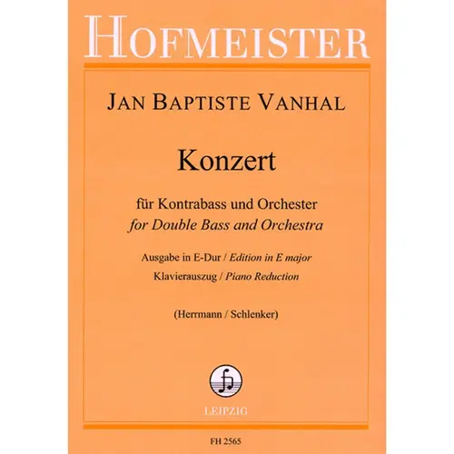 Konzert for Double Bass and Orchestra in E major - Piano Reduction