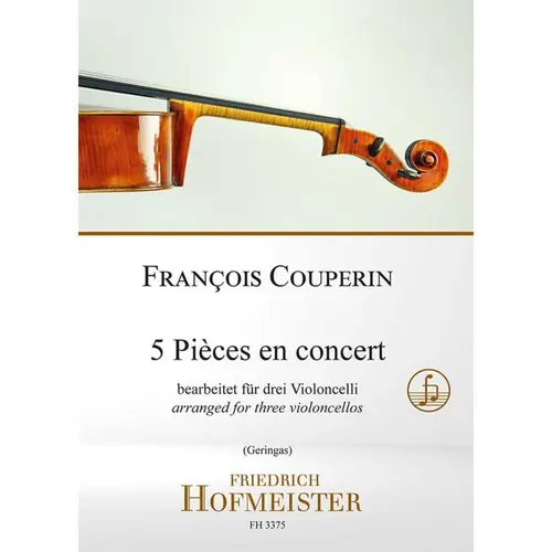 5 Pieces en concert arranged for three Violoncellos