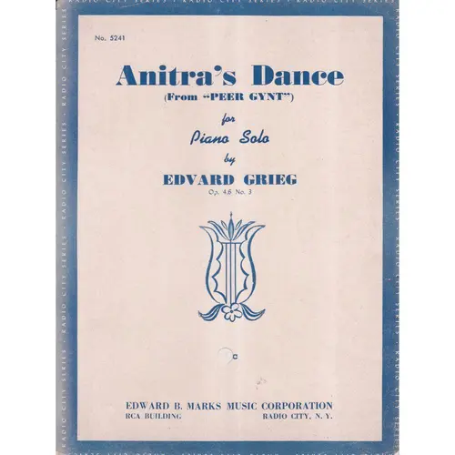 Anitra`S Dance Fr.Peer Gynt - Op.46 N.3 (Edição Antiga)