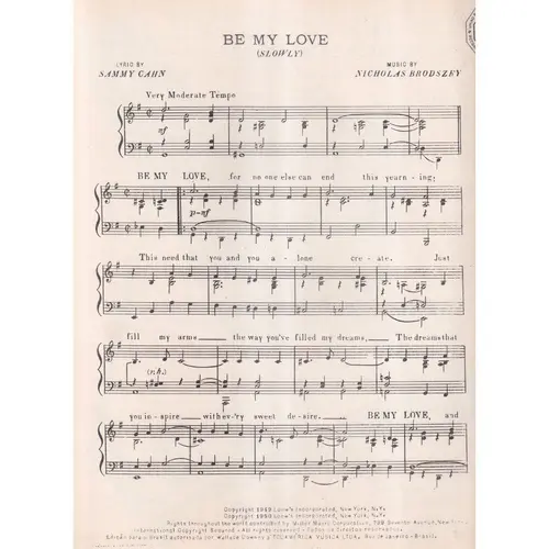 Be My Love - Slowly