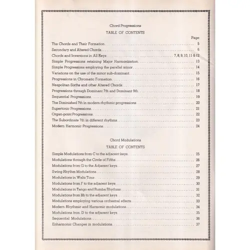 Chord Study Progressions & Modulations para acordeon