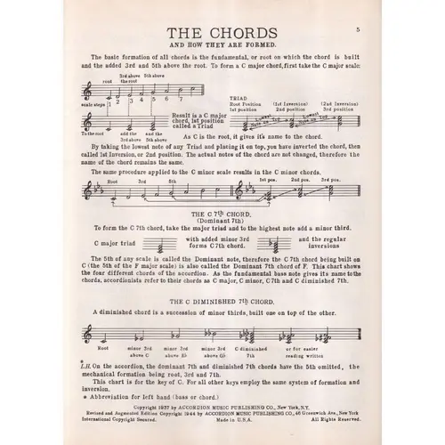 Chord Study Progressions & Modulations para acordeon