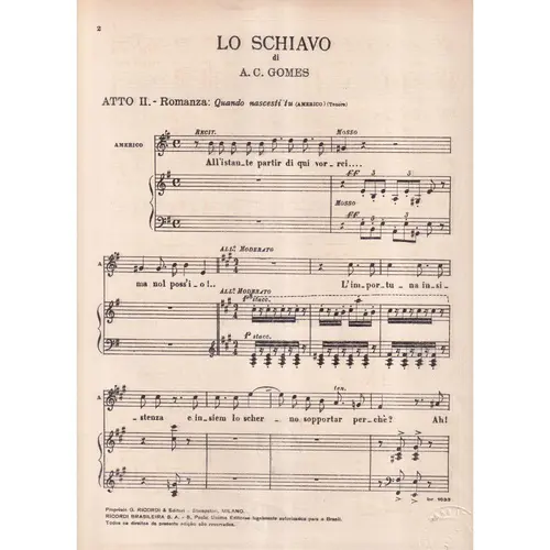 Lo Schiavo - Ato II - Quando Nascesti Tu...