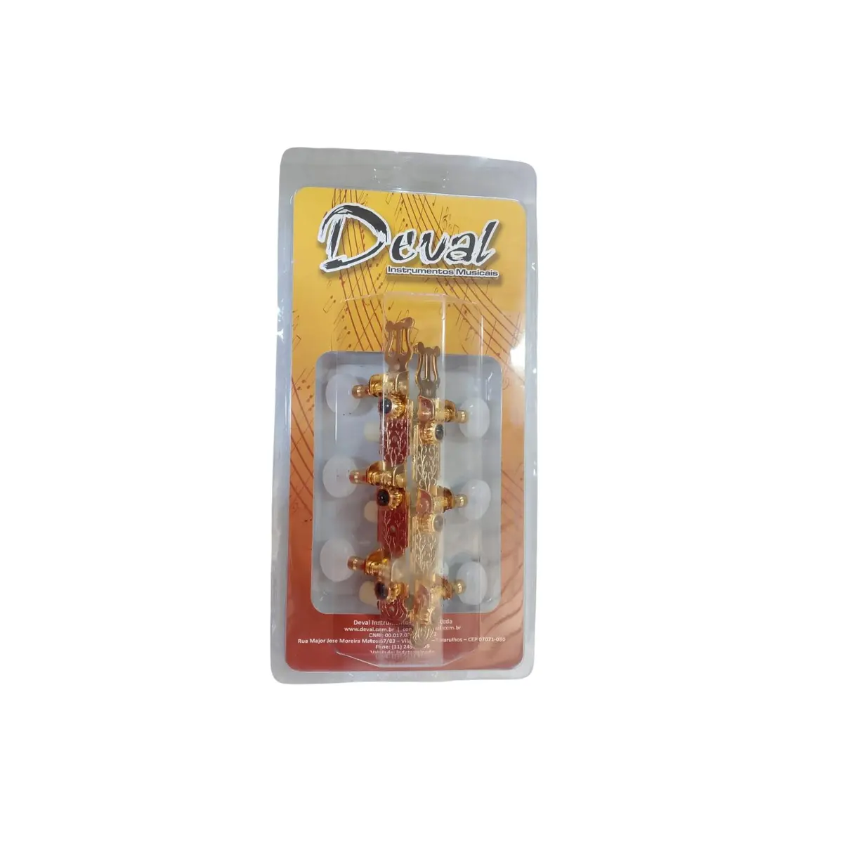 Tarraxa para violão Super luxo piano grosso Deval 210 gold