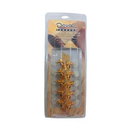 Tarraxa para viola Super luxo Deval 509 pino fino dourada