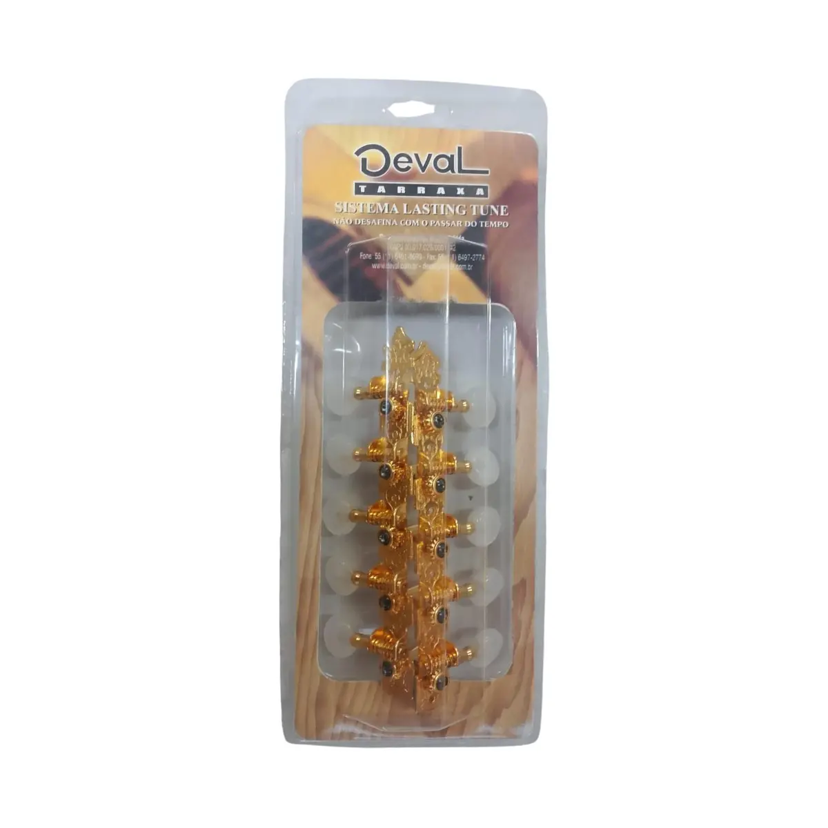 Tarraxa para viola Super luxo Deval 509 pino fino dourada