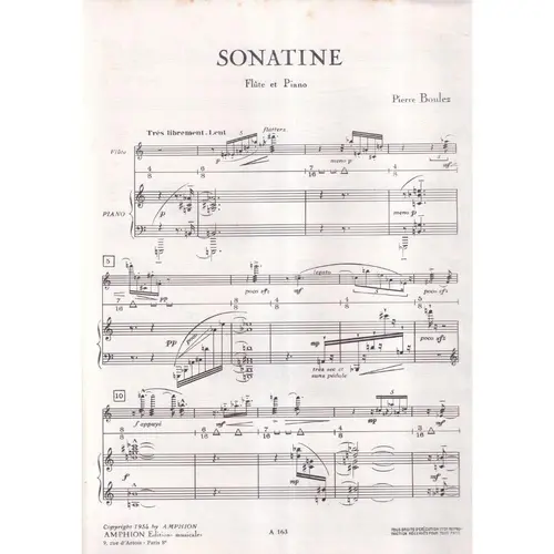 Sonatine flute & piano (edição antiga)