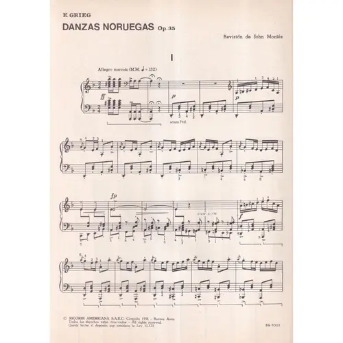 4 Danças Noruegas Op.35 (Montes)