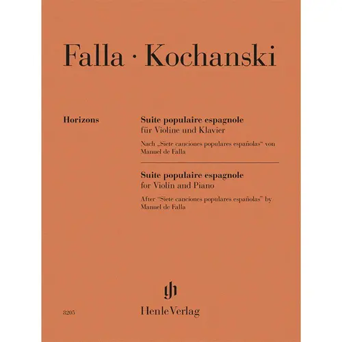 Suite populaire espagnole for Violin and Piano