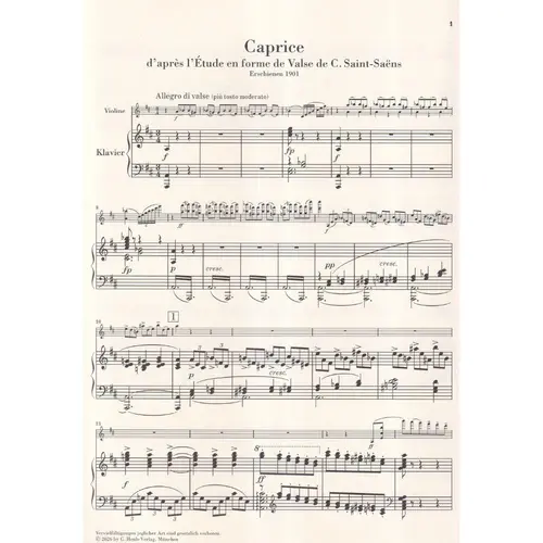 Caprice for Violin and Piano