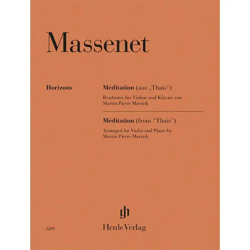 Méditation (from “Thaïs”) for Violin and Piano