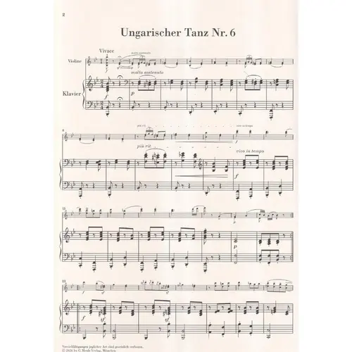 Hungarian Dance n.6 WoO 1