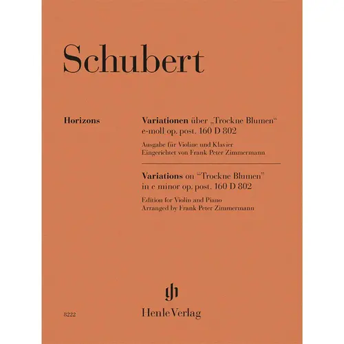 Variations on “Trockne Blumen” e minor op. post. 160 D 802
