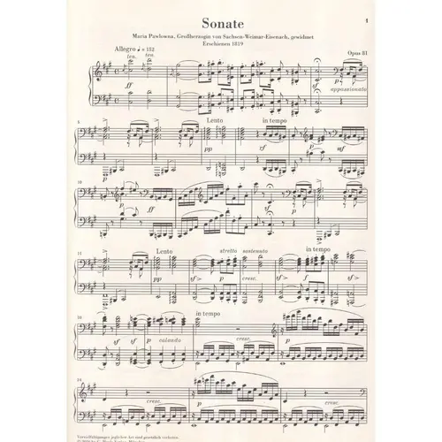 Piano Sonata f sharp minor op. 81