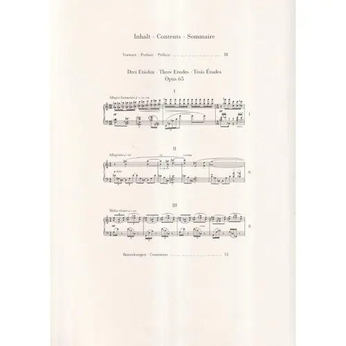 Three Etudes op. 65