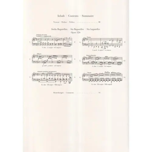 Six Bagatelles op.126