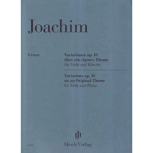 Variations on an Original Theme op. 10 for Viola and Piano