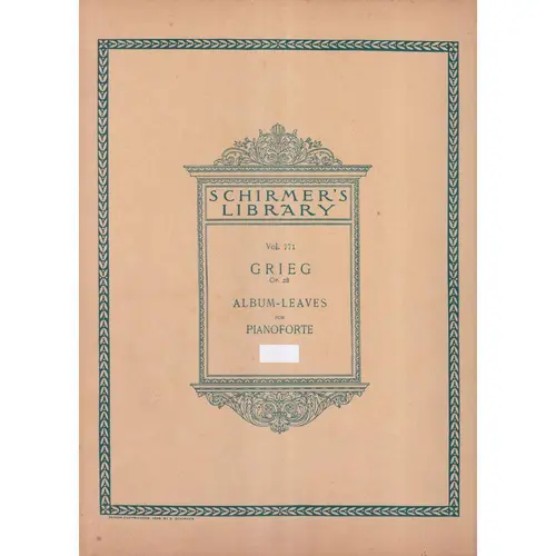 Album-Leaves - Op.28  (Edição Antiga)