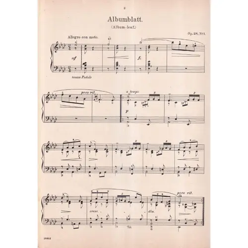 Album-Leaves - Op.28  (Edição Antiga)