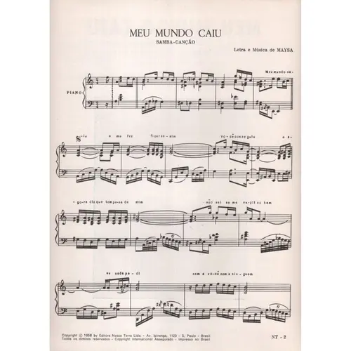 Meu Mundo Caiu - Samba Canção