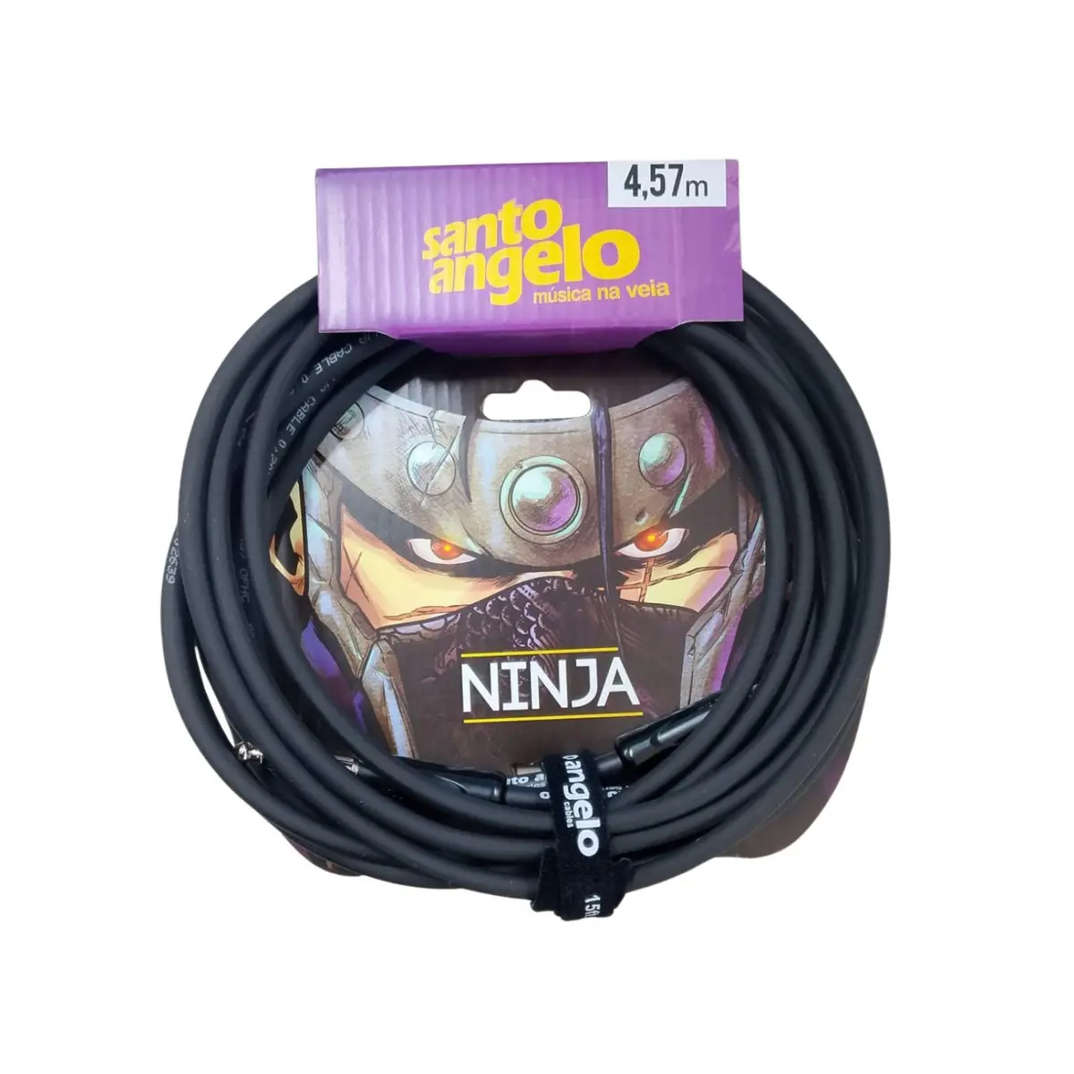 Cabo P10xP10 4,57 m para guitarra 0.20mm Santo Angelo Ninja guitar 15ft