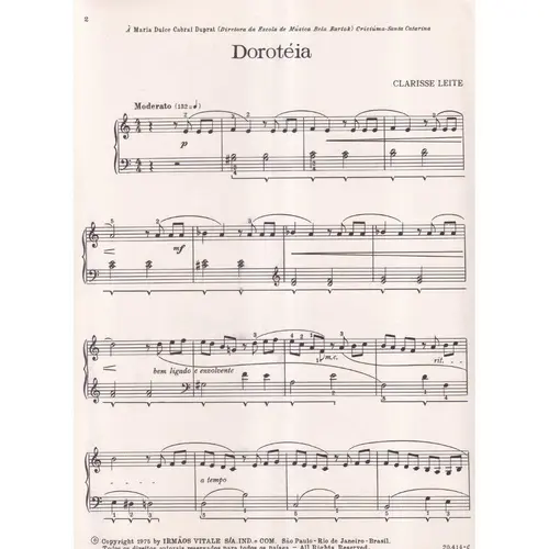 Doroteia para piano