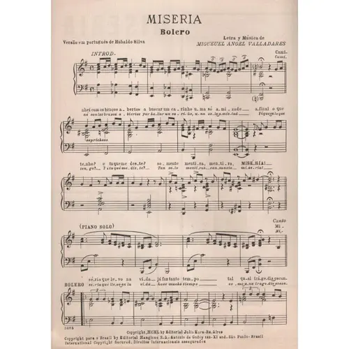 Miseria - Bolero
